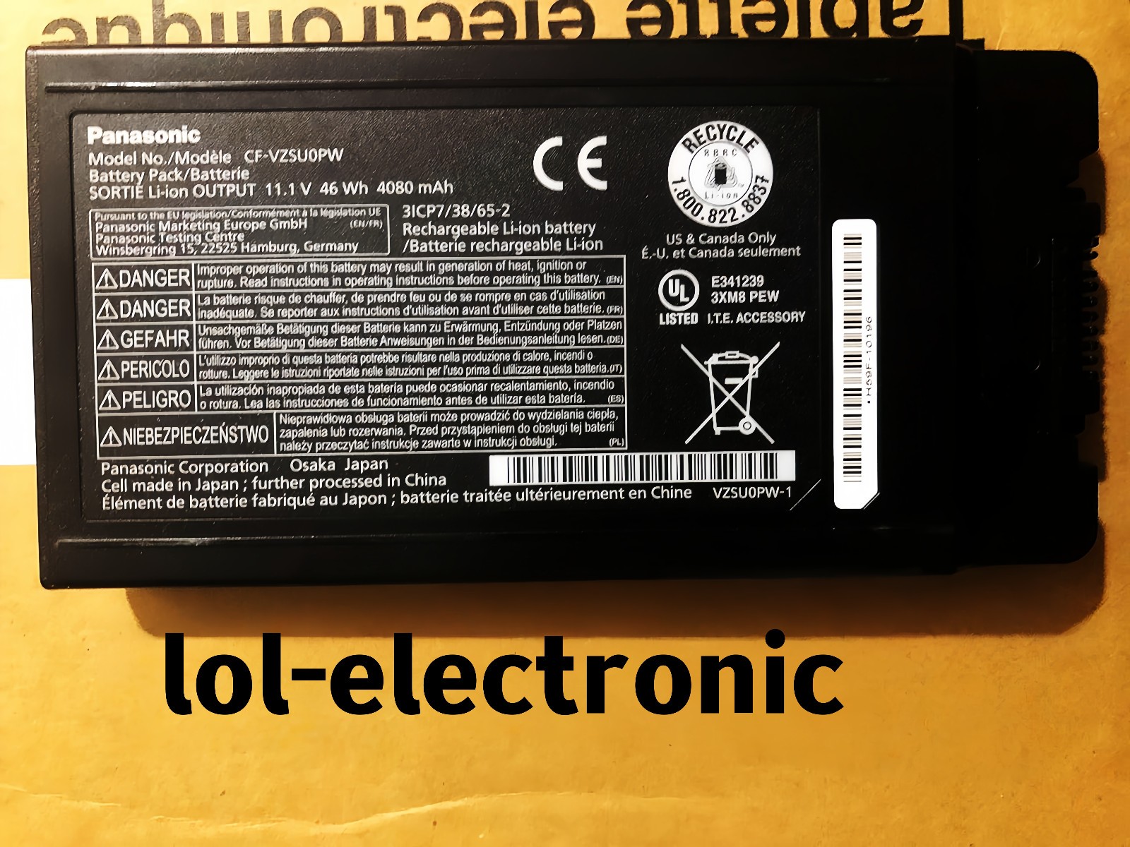 NEW Genuine 46Wh CF-54 CF-VZSU0PW Battery For Panasonic Toughbook CF-VZSU0PR