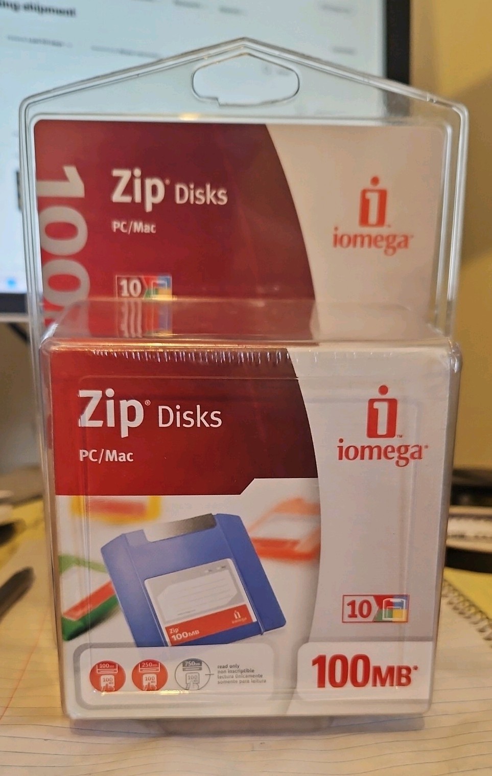 Iomega Zip 100MB Disks For PC/Mac Computers - Brand New 10 pack sealed