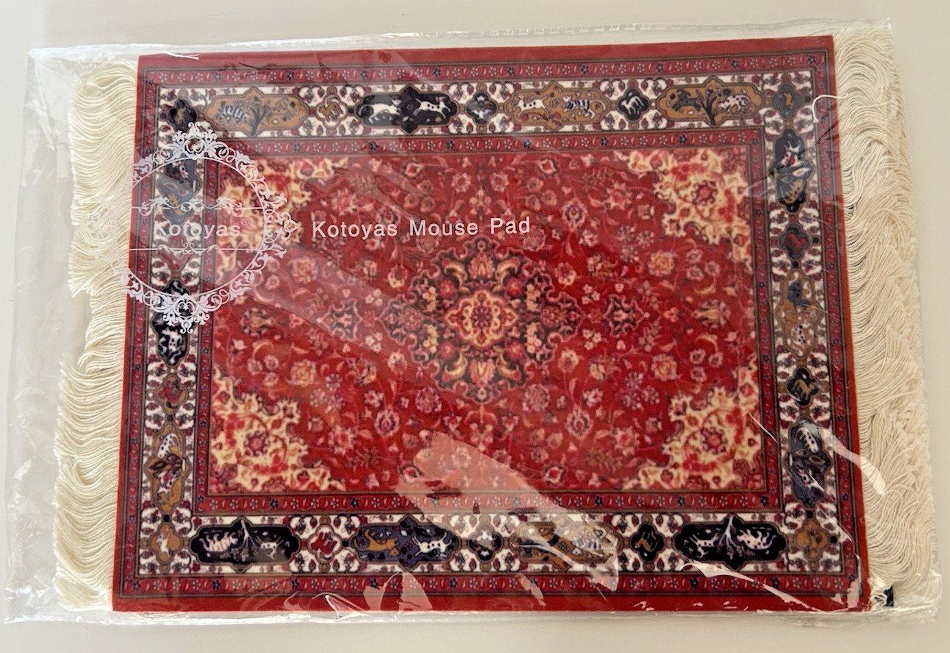 2 Pack Oriental Rug Mouse Pads Persian Style Mouse Pads Table Decor Red/Blue NEW