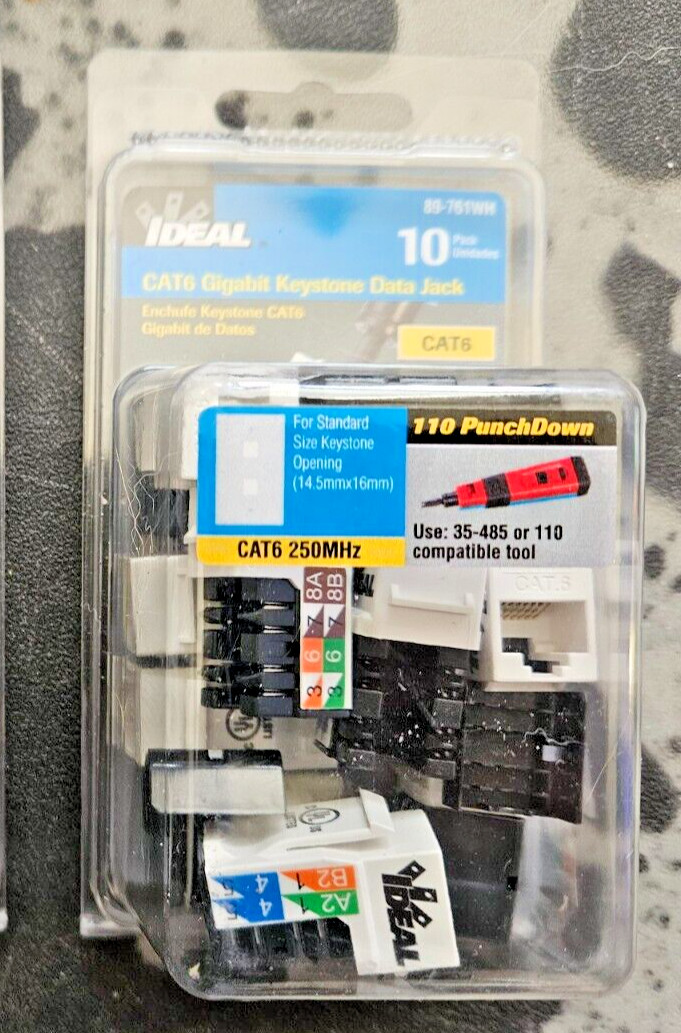 IDEAL 10-Pack Cat6 Rj45 Idc Connector