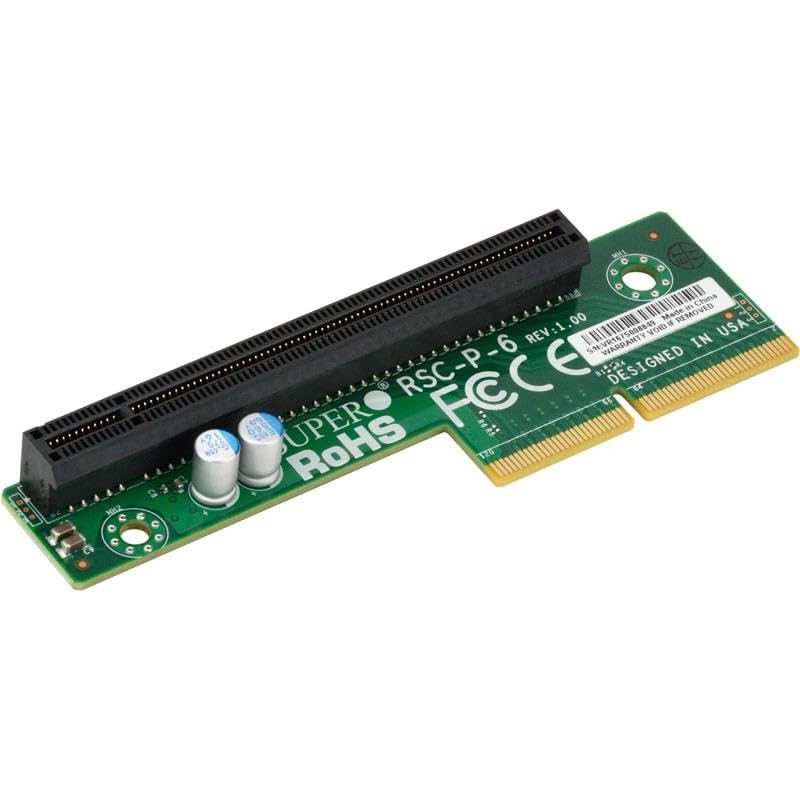 Supermicro RSC-P-6 1U Left-Side TwinPro Riser Card with 1 PCI-E x16 RoHS