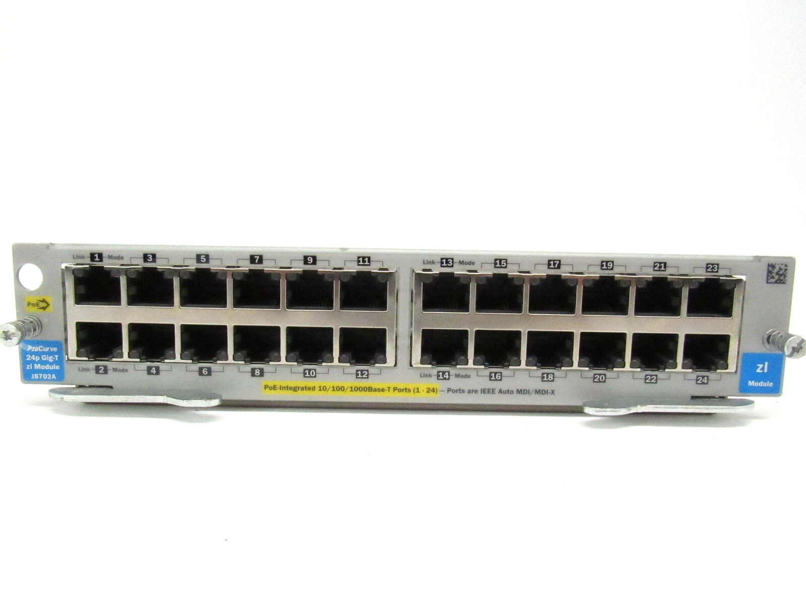 HP ProCurve J8702A 24p zl Module HyperJack POE 24 Port 10/100/1000BASE-T