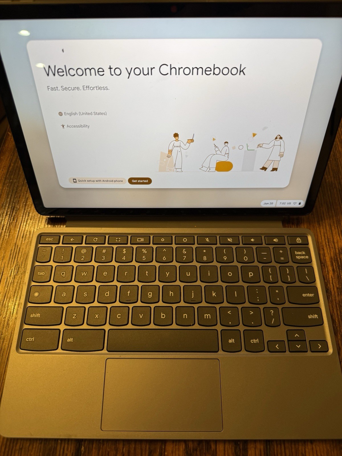 Lenovo Chromebook Duet 11M889 Chromebook 11" Mediatek Octa-Core 4GB 128GB eMMC