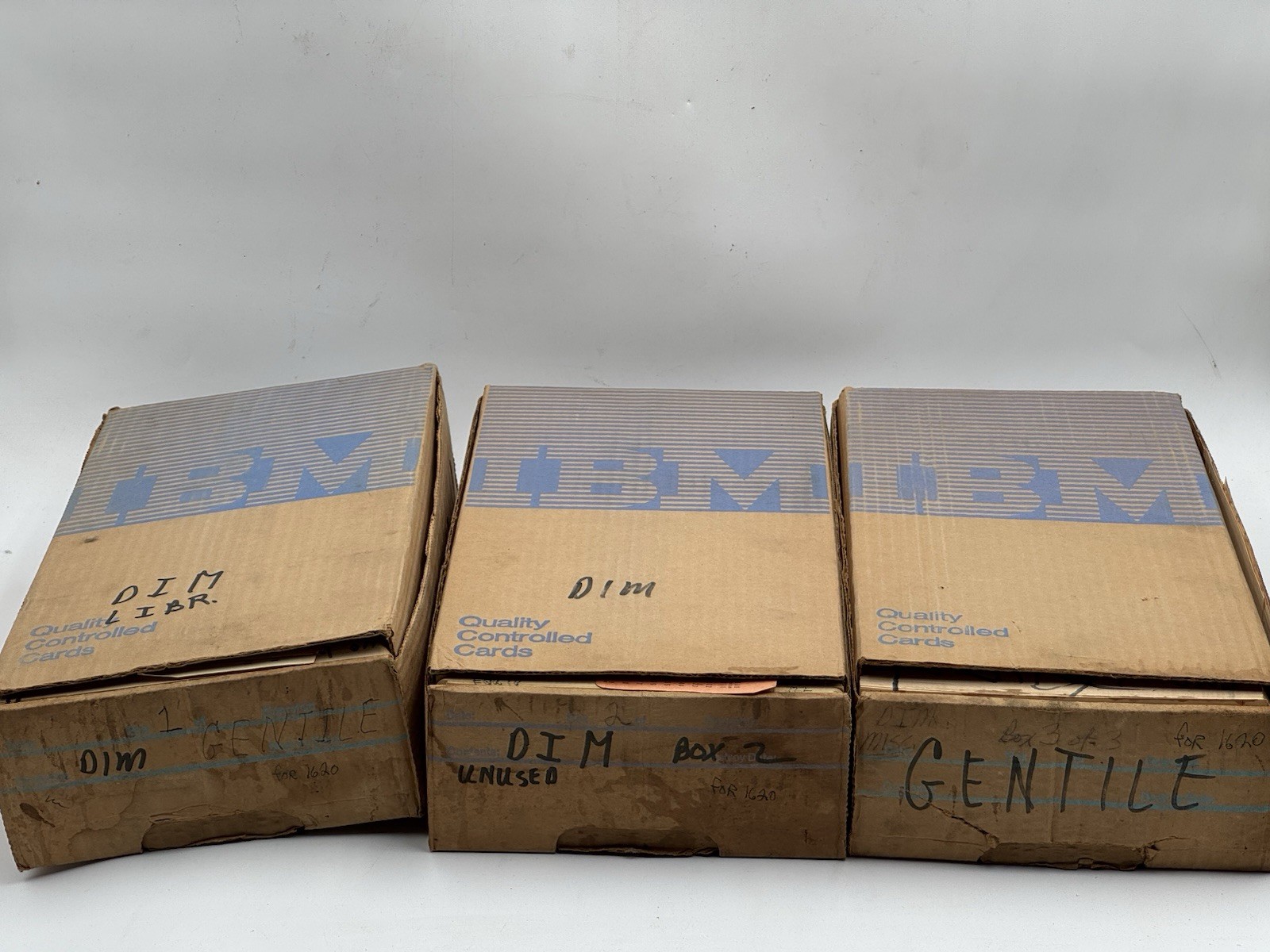 Vintage ~6000 IBM Punch Cards DIM Programs For IBM 1620 Computer RARE