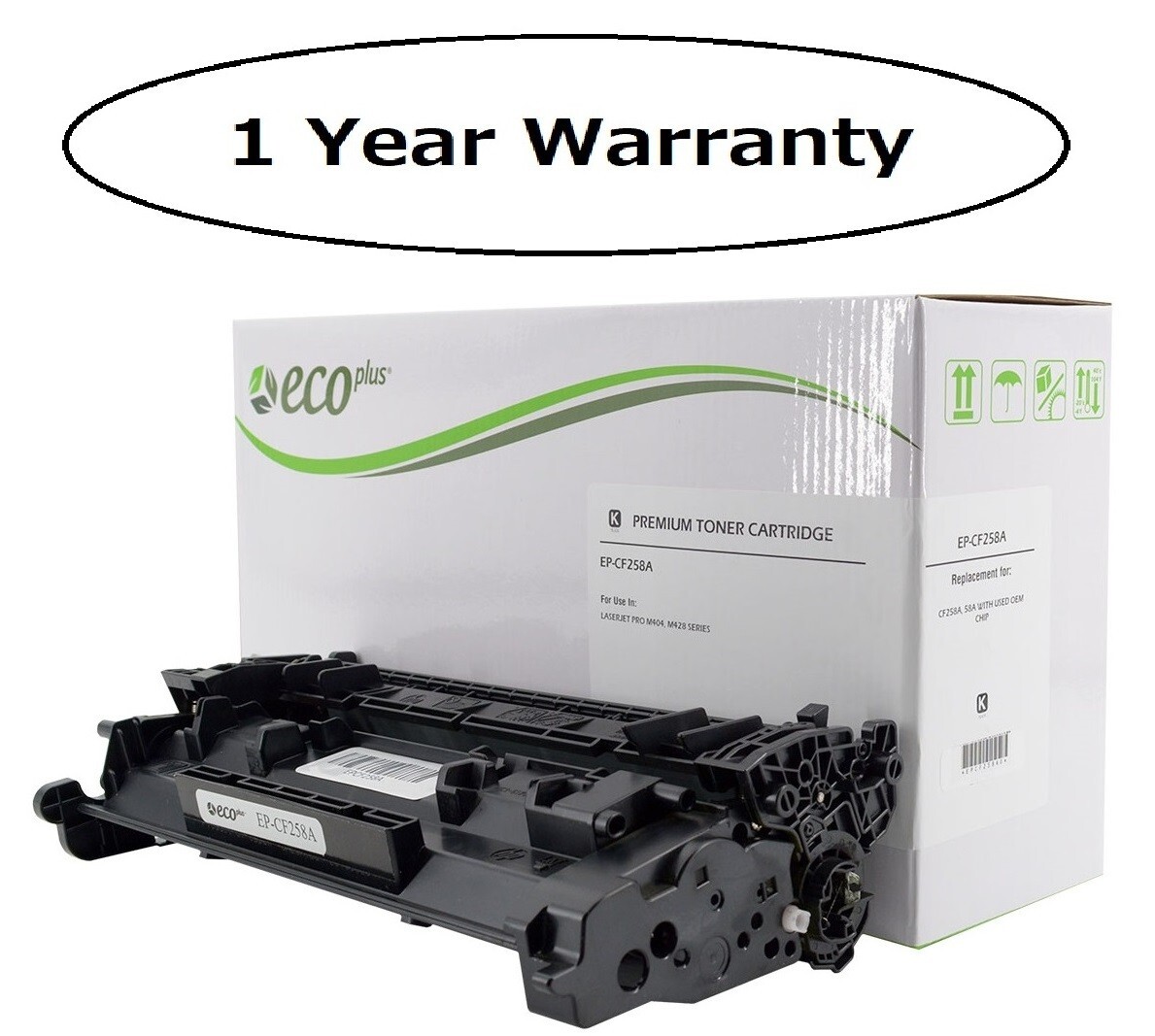 Search4Toner Compatible Replacement For HP CF258A 58A Reman OEM Chip M404 M428