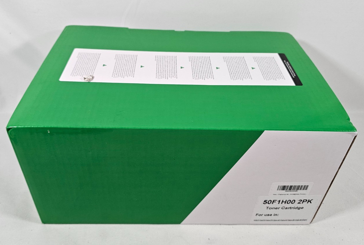 For Lexmark 501H 50F1H00 MS310 MS310dn MS312 MS312dn 2x Toner Cartridge Black