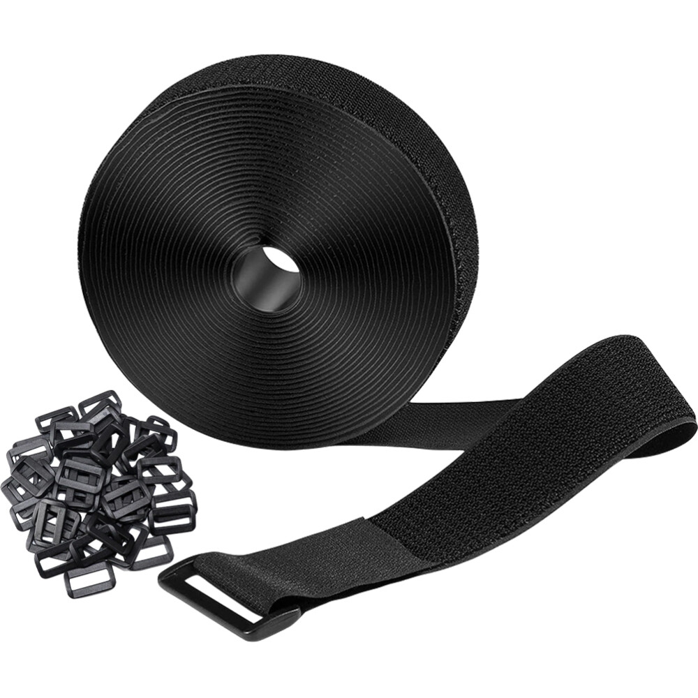 1Set Reusable Hook and Loop Straps Adjustable Cinch Cable Tie