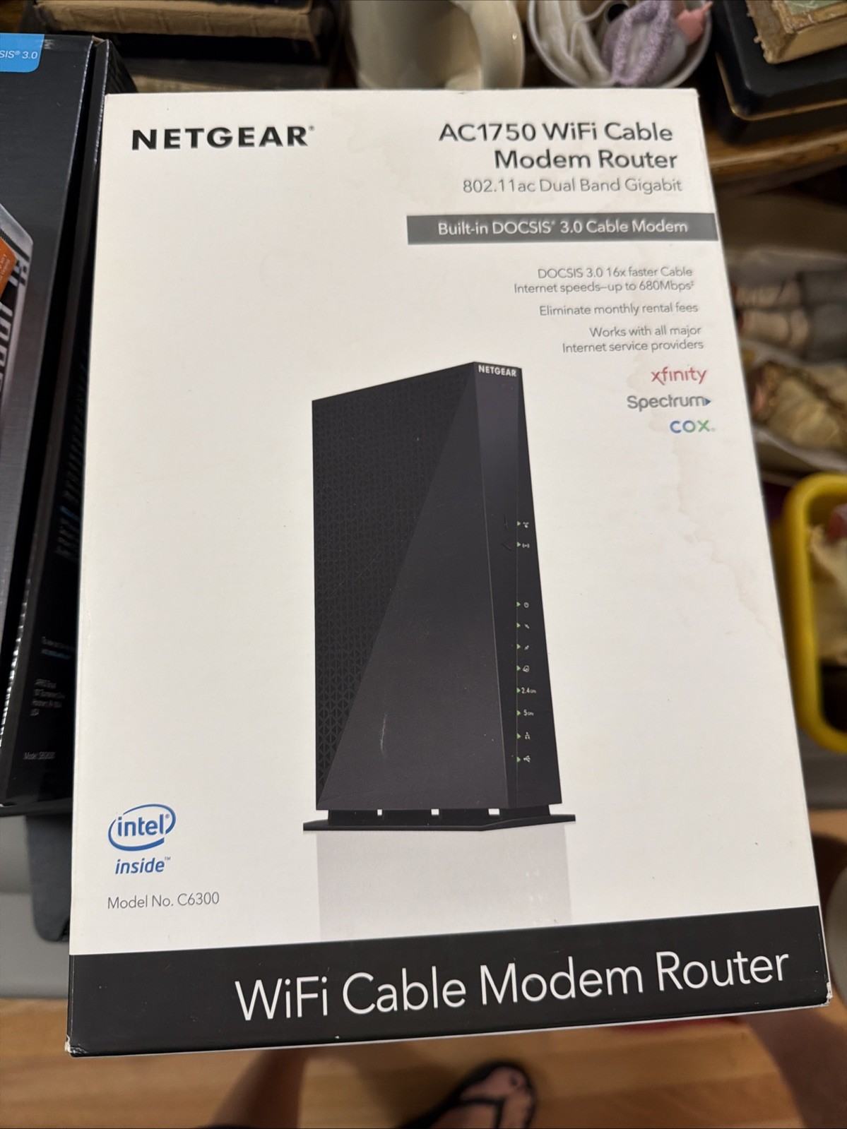Netgear C6300 AC1750 Wi-Fi 5 DOCSIS 3.0 Cable Modem Router Combo New Open Box