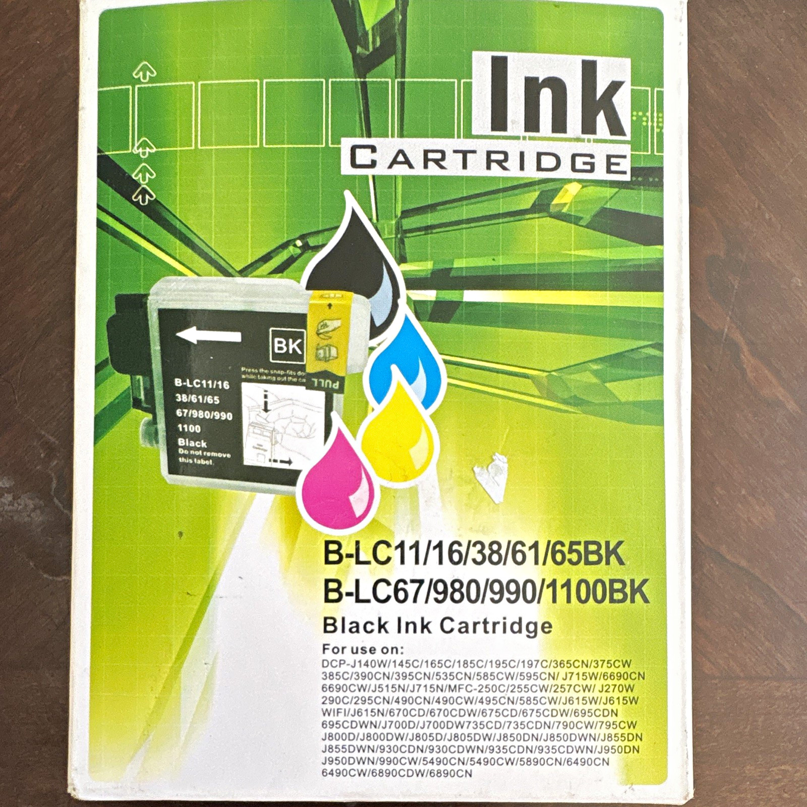 Compatible Black Inkjet Ink Cartridge for Brother BLC11/16/38/61/67/980/990/65BK