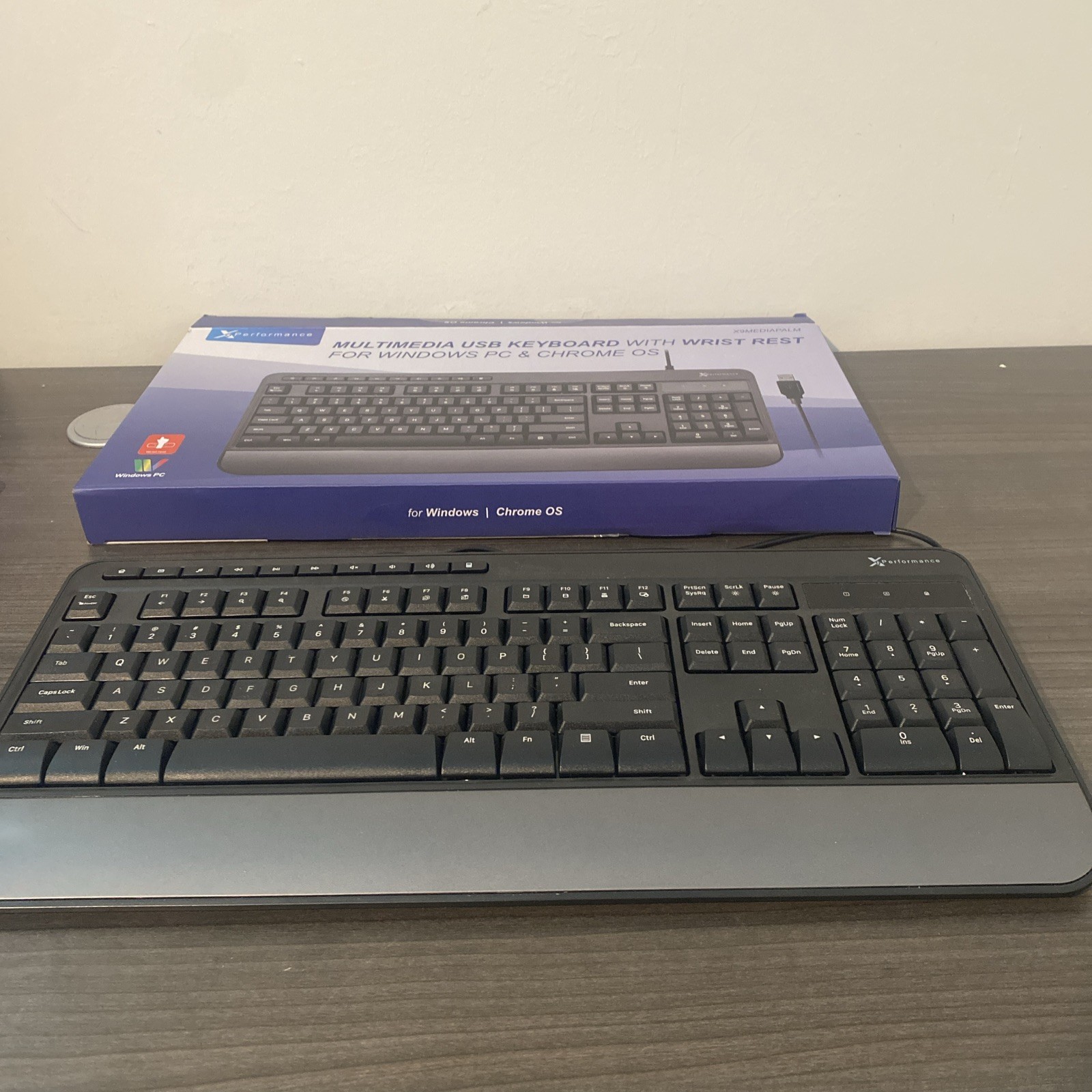 X9 Performance Keyboard X9mediapalm  Wrist Rest Open Box For Windows / Chrome