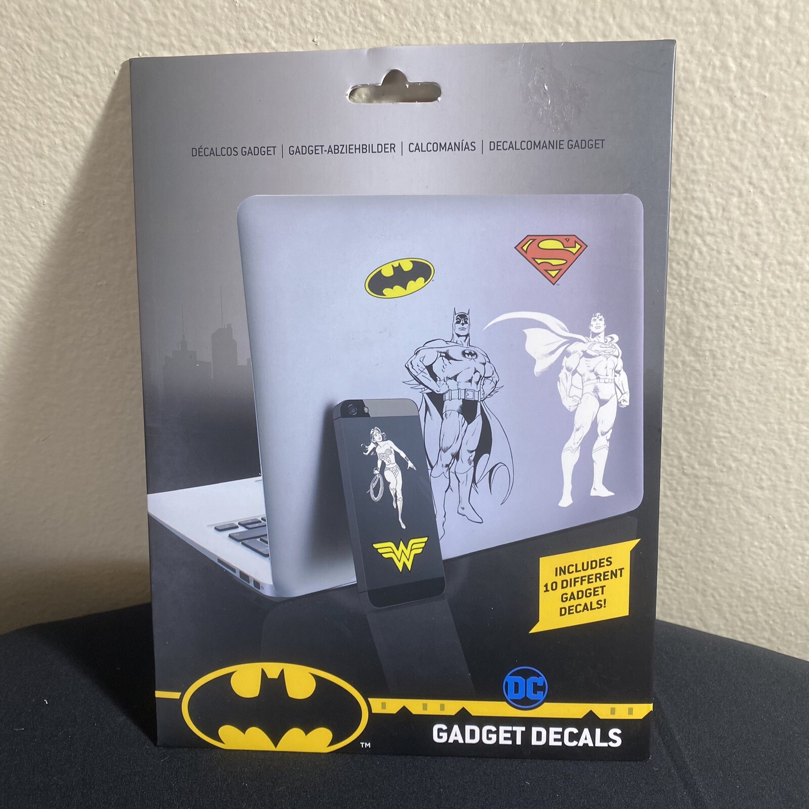 Paladone DC Comics 10 Waterproof Gadget Decals, Superman, Batman, Wonder Woman.