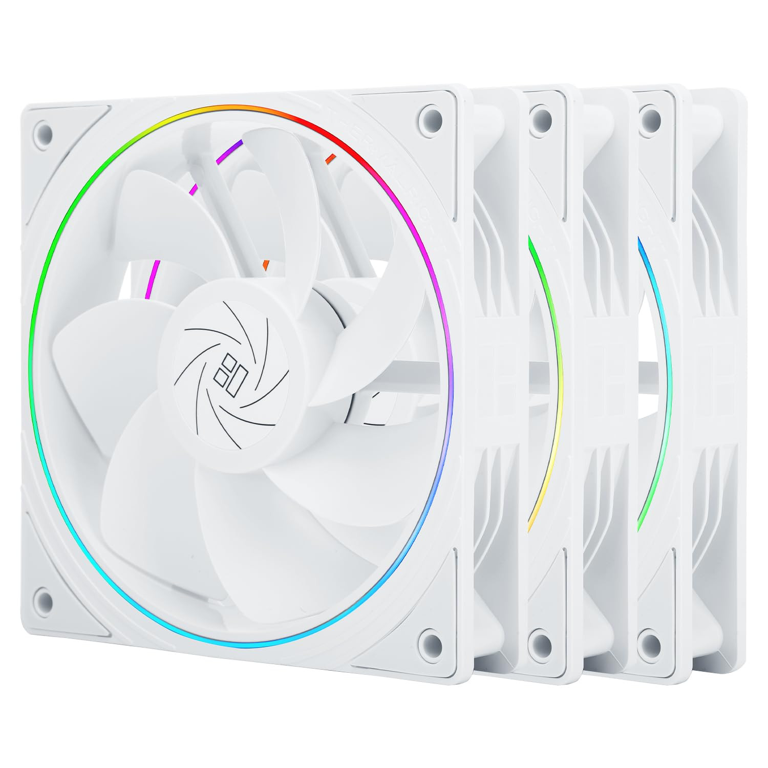 TL-S12RW X3 CPU Fan, 120Mm White Computer Cooler Fine Aperture