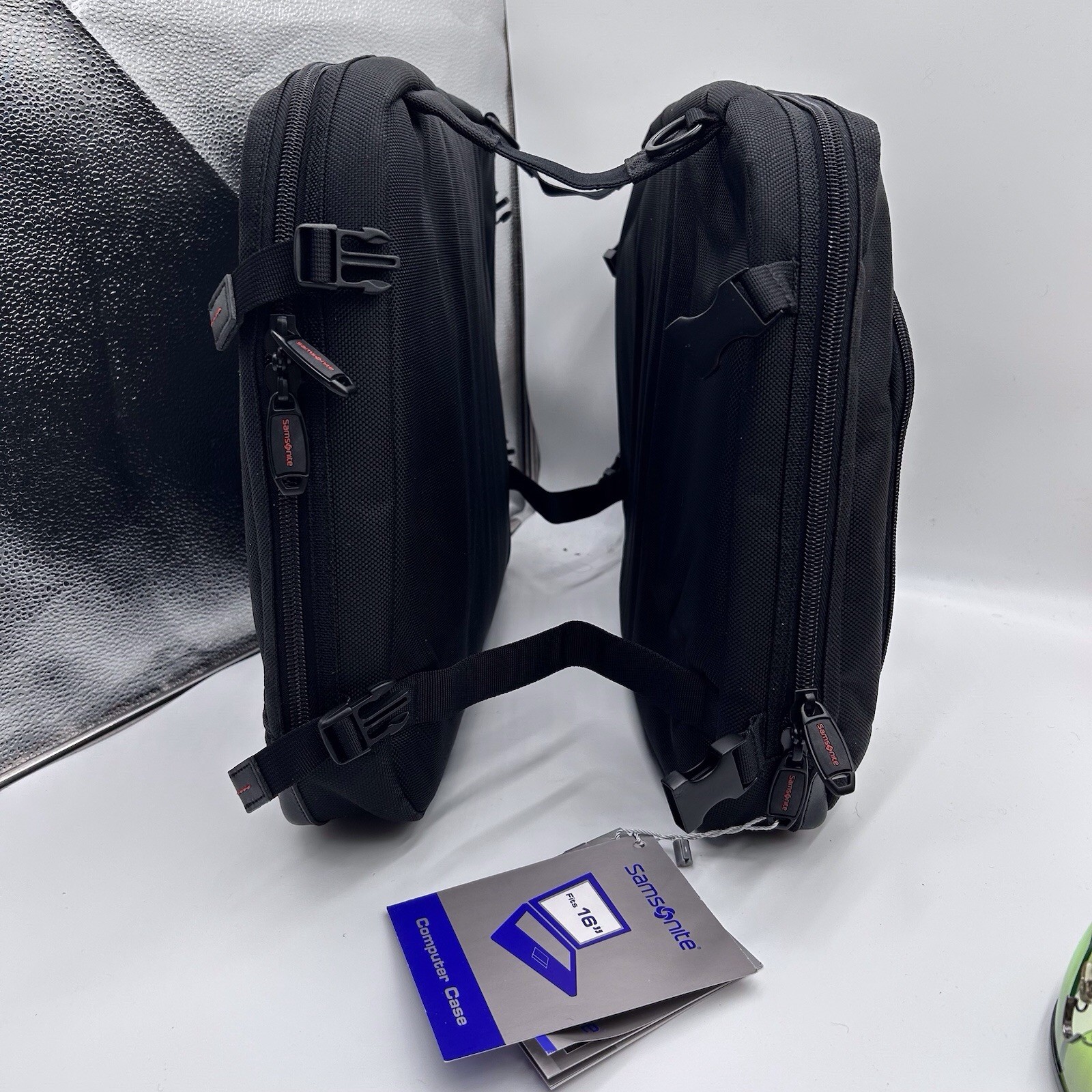 EXTREMELY RARE PREMIUM COMPUTER CARRYING SADDLEBAG TYPE FOR MULTIPLE UNITS