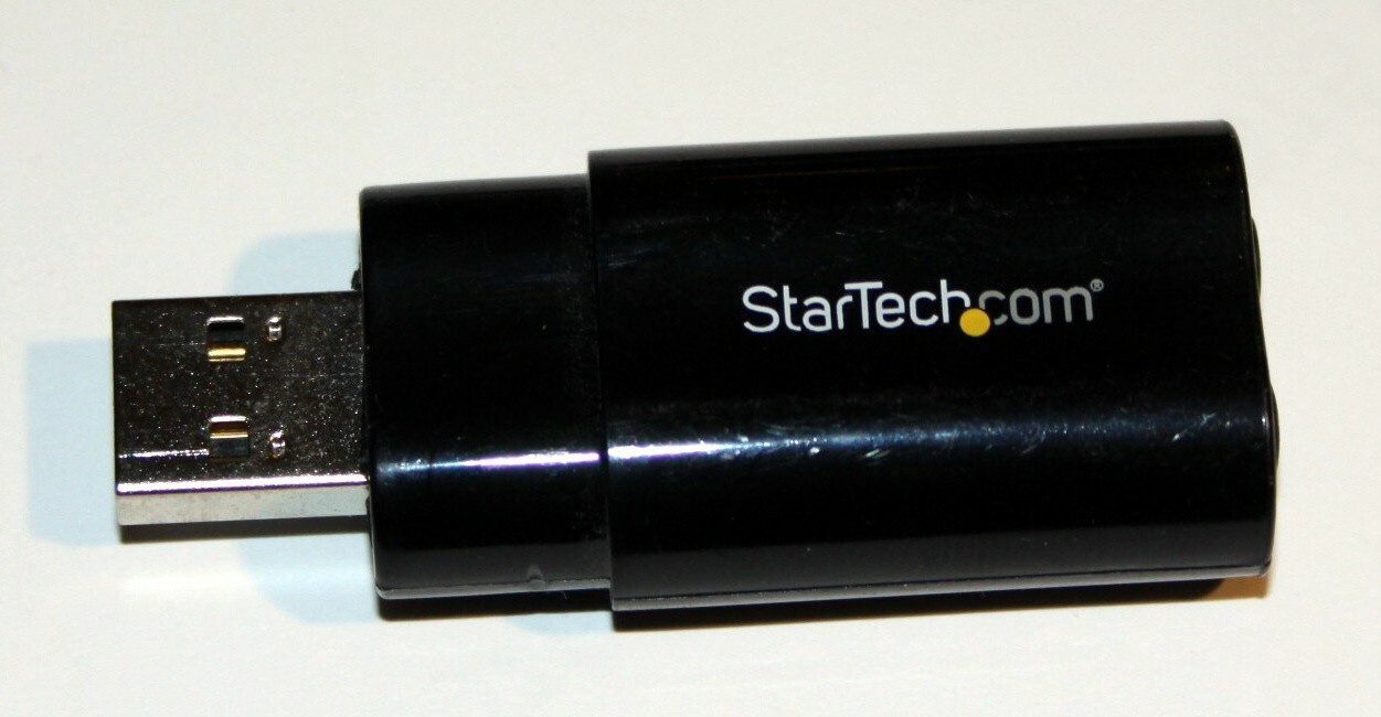 2X StarTech.com ICUSBAUDIOB USB Interface Black Audio Adapter