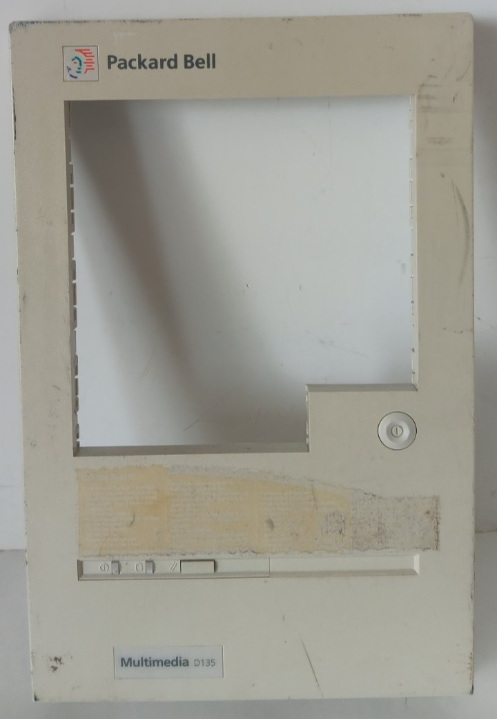 Packard Bell Multimedia D135 Faceplate Computer Case Part Front Panel Cover Vtg