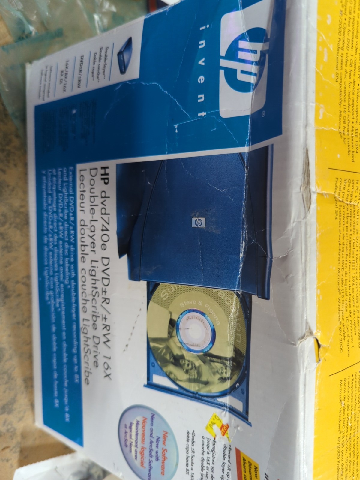 HP DVD740e DVD+R/+RW 16X Open Box