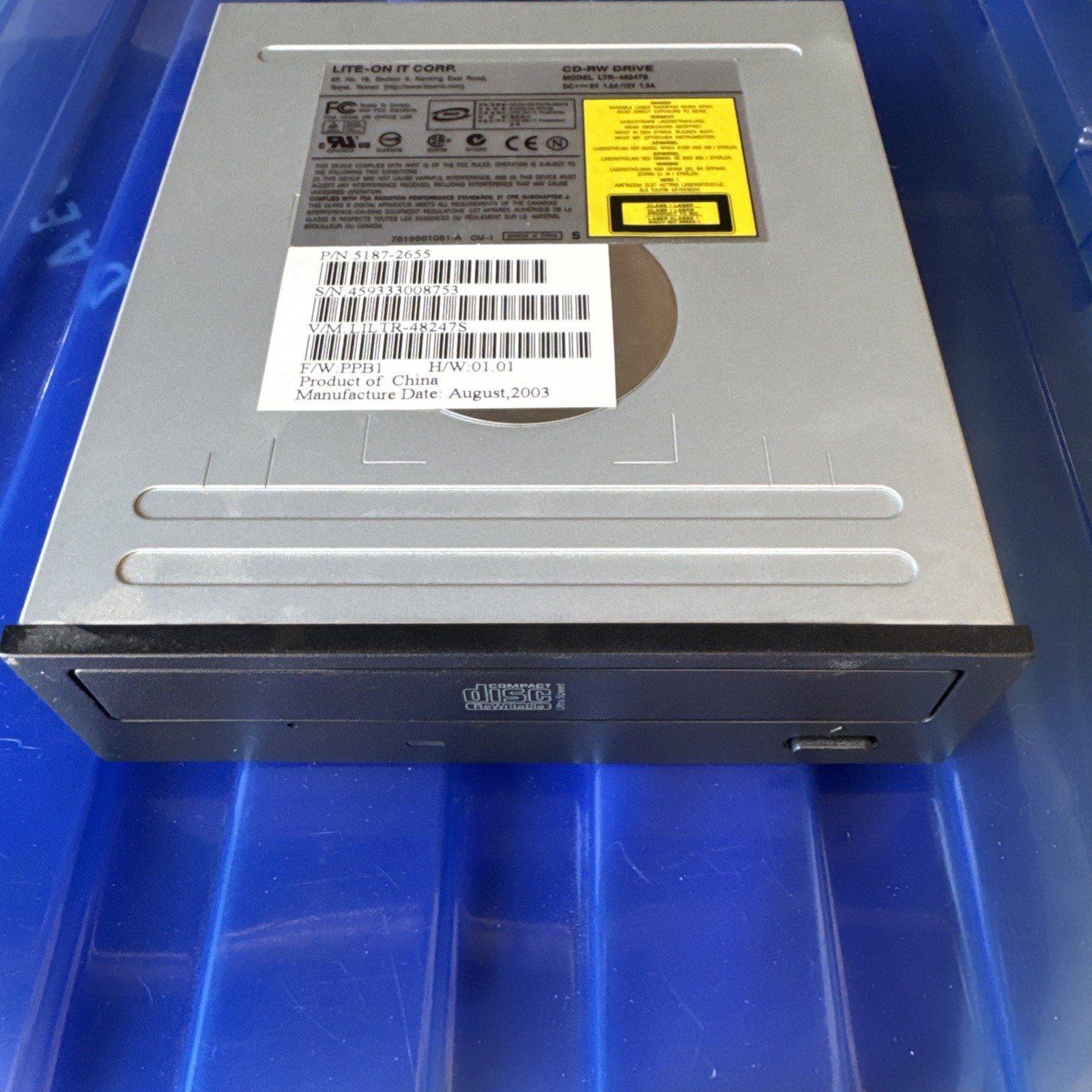 Lite-On LTR-48247S CD-RW Internal Drive USED -  Untested - 