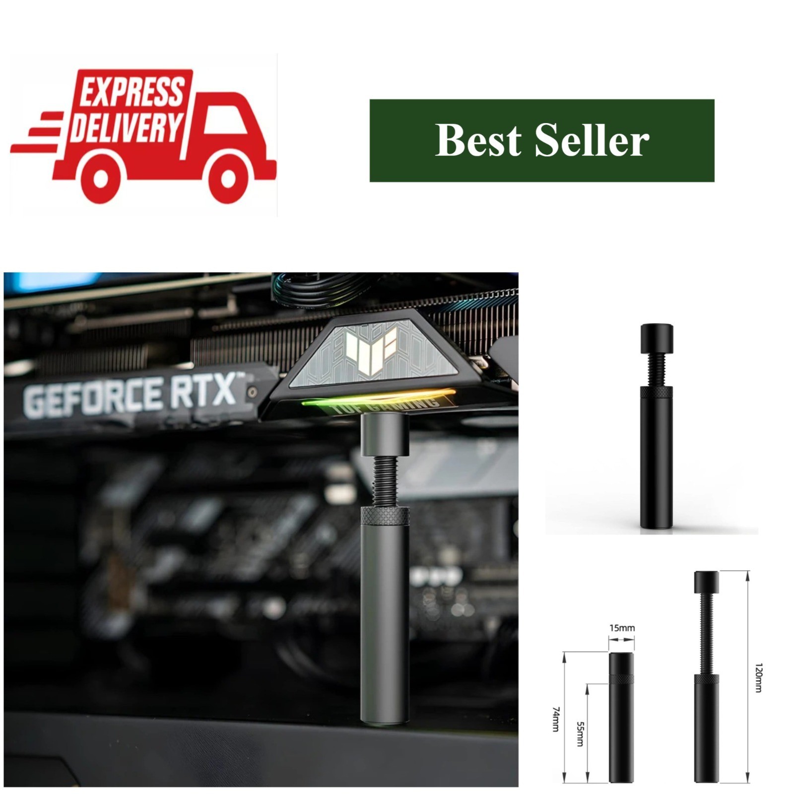 GPU Support Bracket Graphics Card Anti-Sag Holder Aluminum VC-004