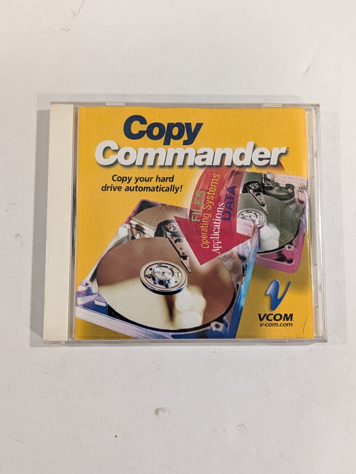 Copy Commander PC Software CD Disc VCom | Copy Your Hard Drive Automatically