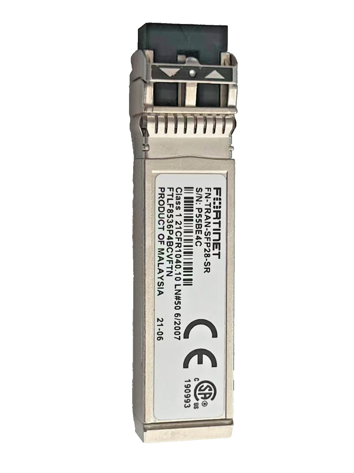 Fortinet FN-TRAN-SFP28-SR 25GbE SFP28 SR Optical Transceiver Module 850nm