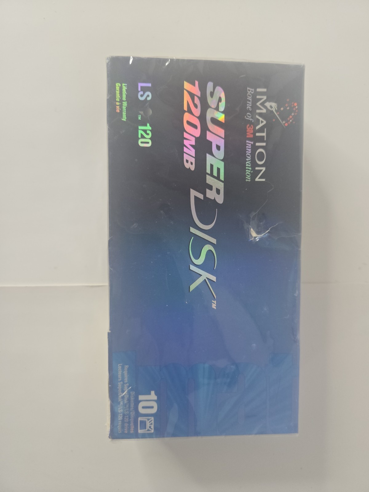 BRAND New  IMATION SUPERDISK 120MB LS-120 10 PACK MADE IN USA