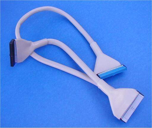 ULTRA ATA133 Round Dual IDE 3 Connector Beige 35-Inch
