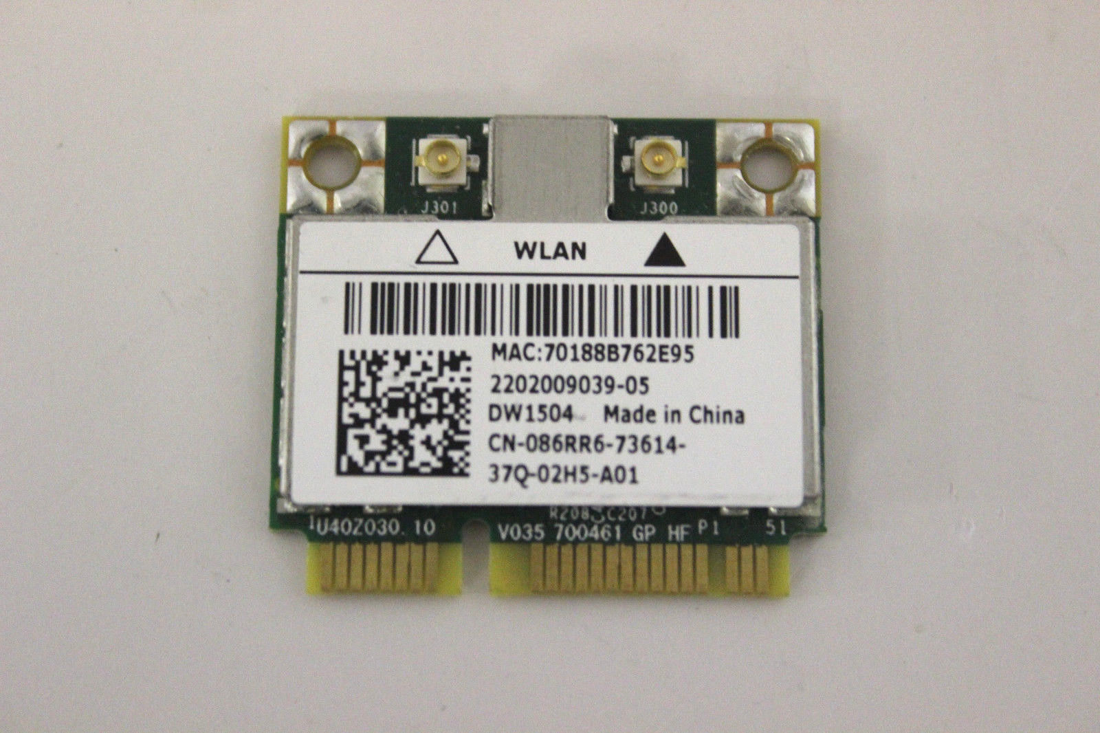 👍 Genuine OEM Dell Wi-Fi Card DW1504 E5430 E6430 E5530 86RR6 Quick Ship TESTED