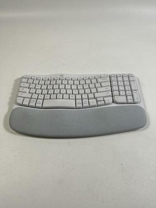 Logitech Wave Keys & Lift Vertical Mouse Ergonomic Wireless Combo - White