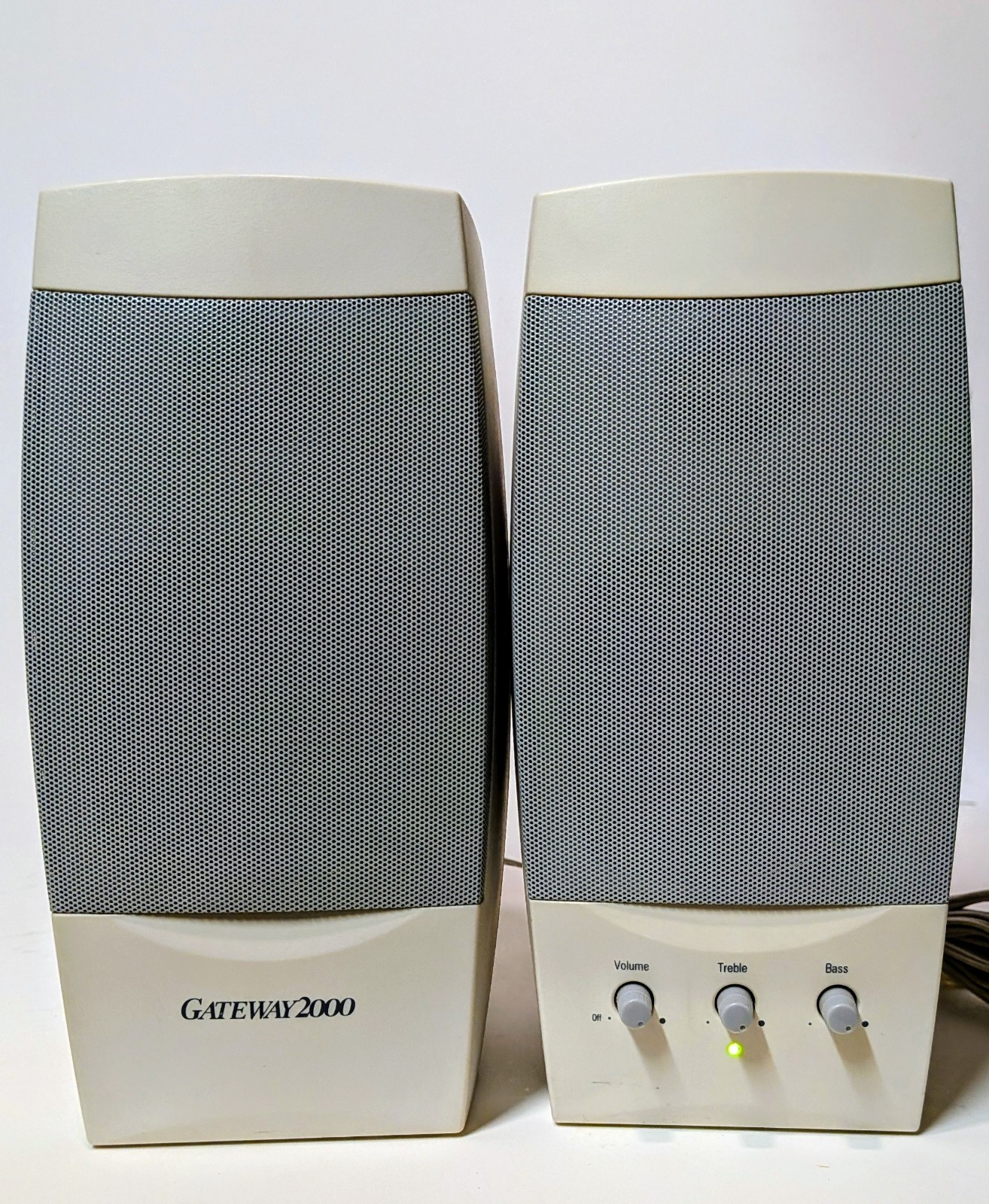 Vtg Gateway 2000 ACS41 Altec Lansing Multimedia Computer Speaker System -Read-