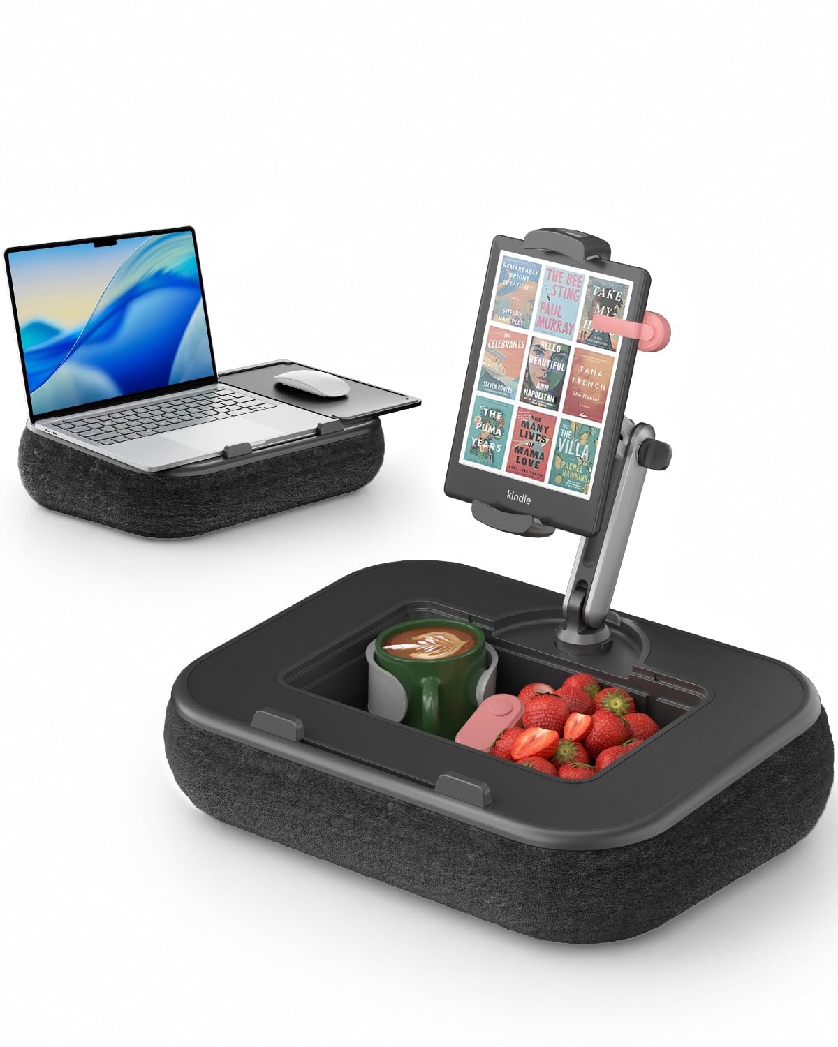 Laptop Lap Desk, Adjustable iPad Holder for Bed, 360° Swivel Tablet Arm, Lapt...