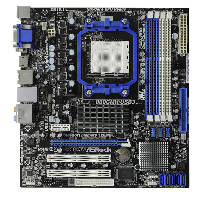 For ASROCK 880GMH/U3S3 Motherboard AMD AM3/AM3+ DDR3 M-ATX Mainboard