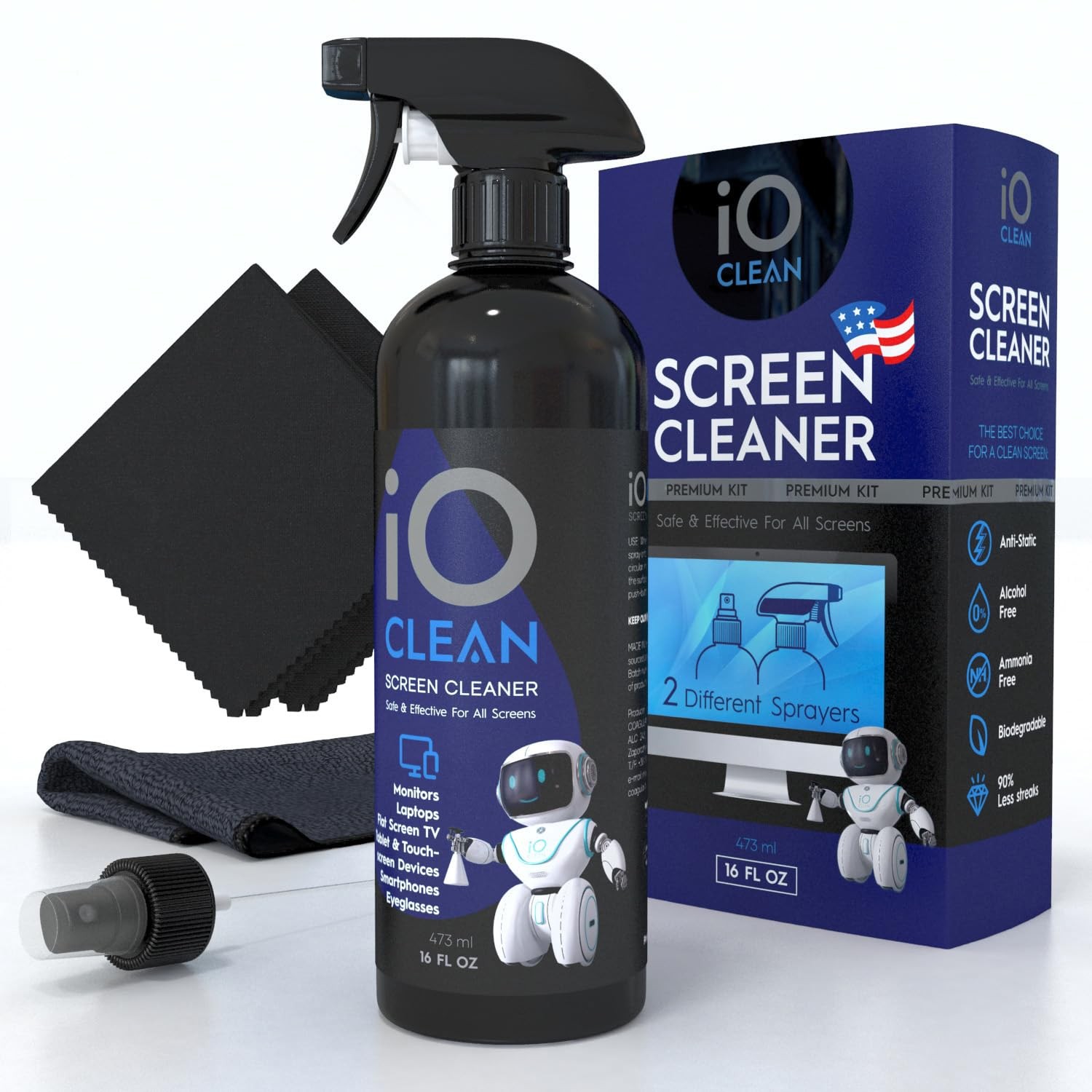 Screen Cleaner Spray (16oz - 473ml) – Large Cleaning Kit