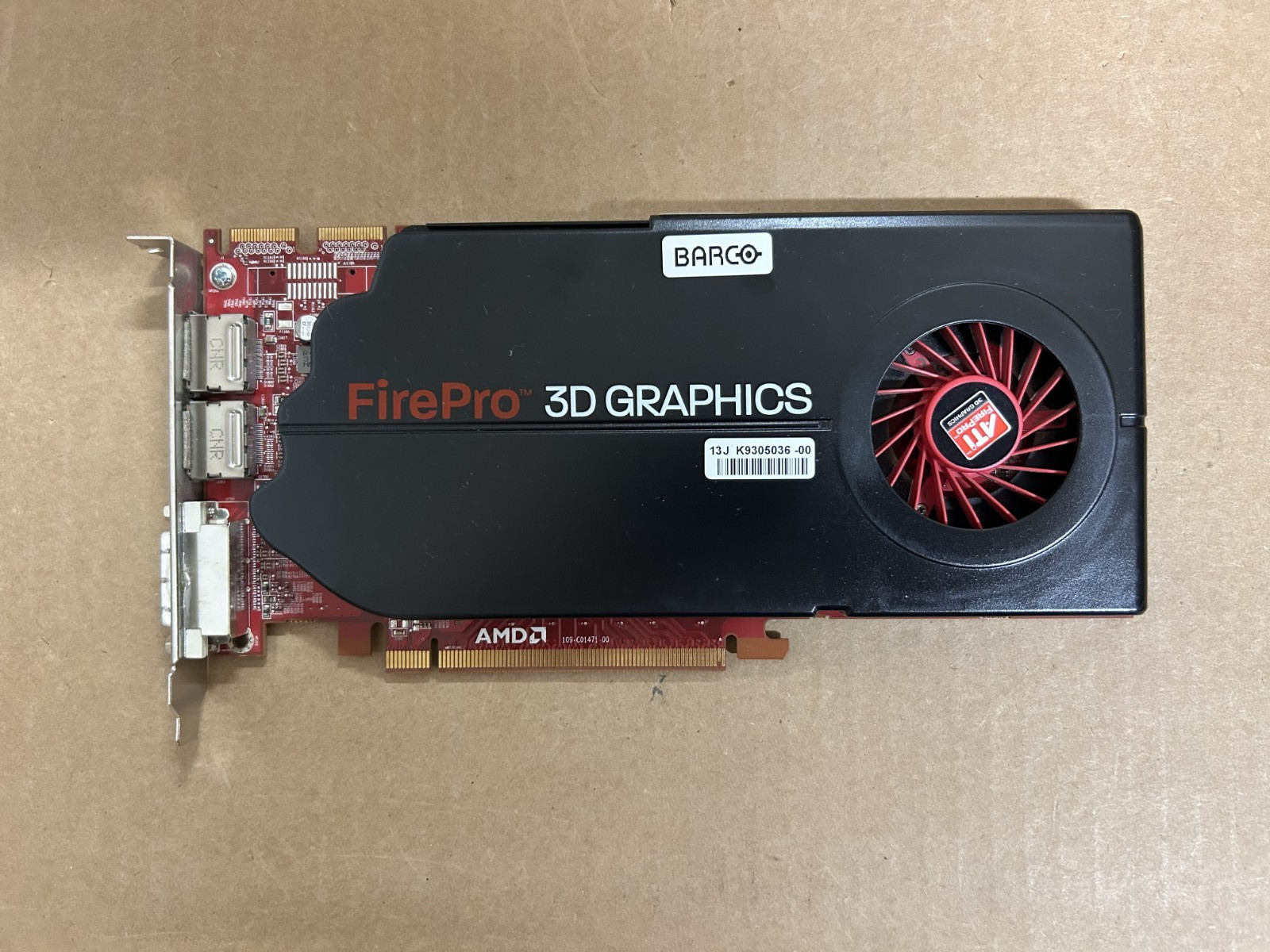 Barco MXRT-5400 ATI FirePro 1GB GDDR5 PCI Express x16 Medical Graphics Card DP
