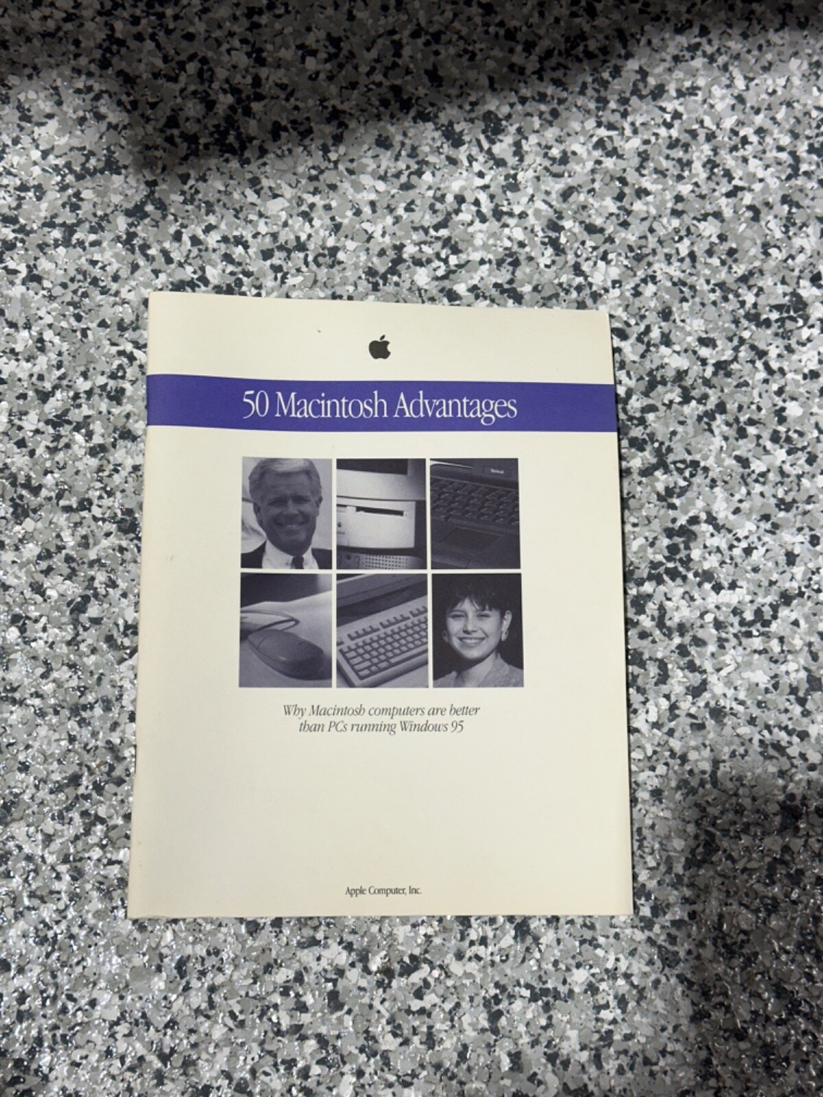 Vintage RARE Apple Computer "50 Macintosh Advantages" Promotional Ad Brochure