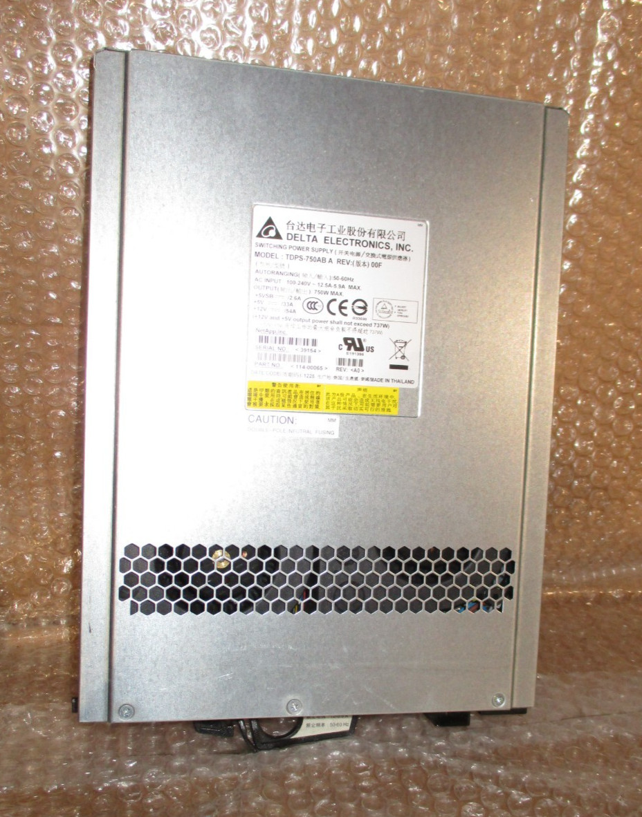 Delta NetApp TDPS-750AB A 750W Power Supply 114-00065 Redundant PSU