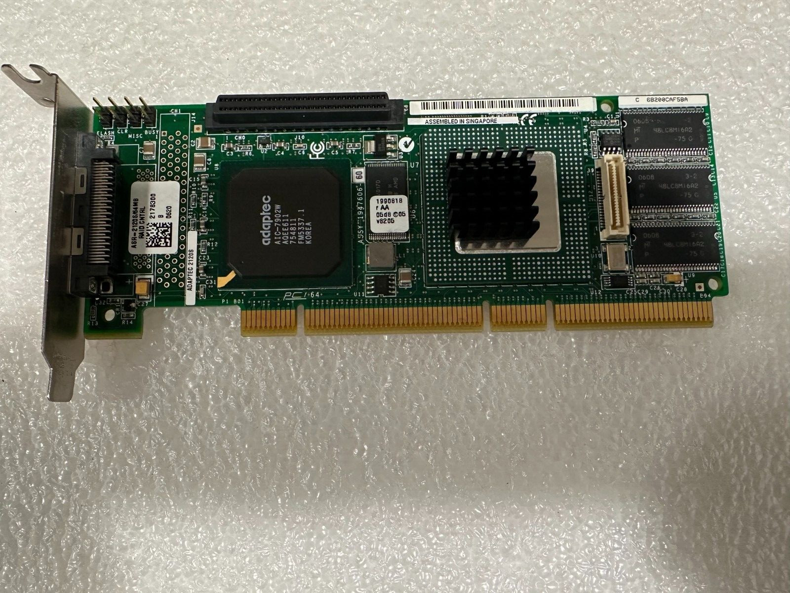 ADAPTEC ULTRA 320 ASR-2120S/64MB RAID CONTROLLER CARD