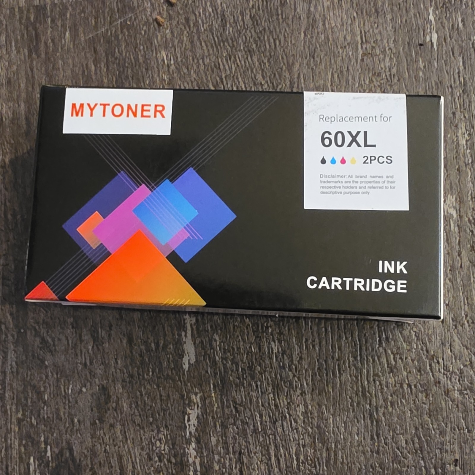 Printer Ink Cartridges 60XL 2pcs Mytoner Replacement Ink