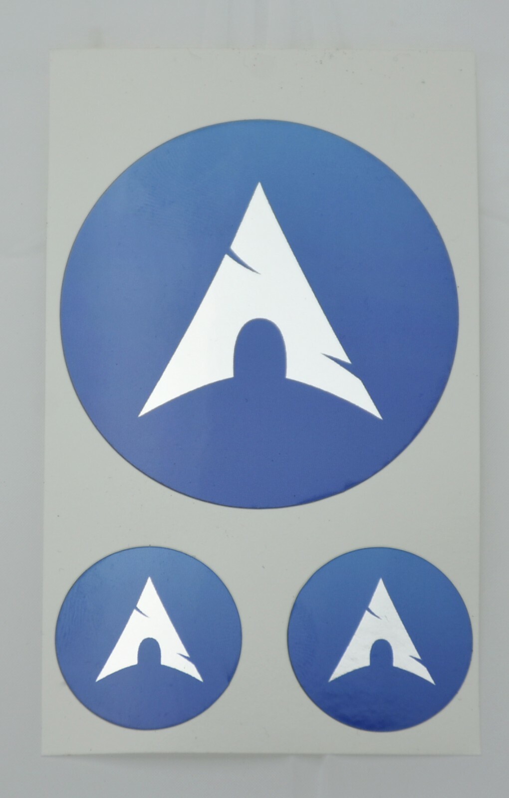Linux Stickers Emblems Badge Logo Linux Decal Distro Mirrored Finish 3 Pack