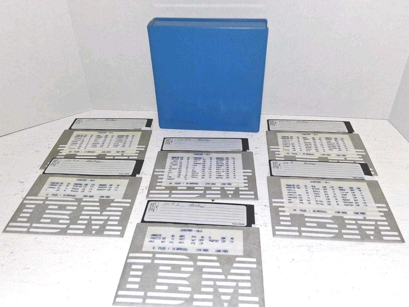 Kaypro CP/M Public Domain 6-Disk Set PD1-PD6 IBM 5.25" Floppy w/ Kaypro Case