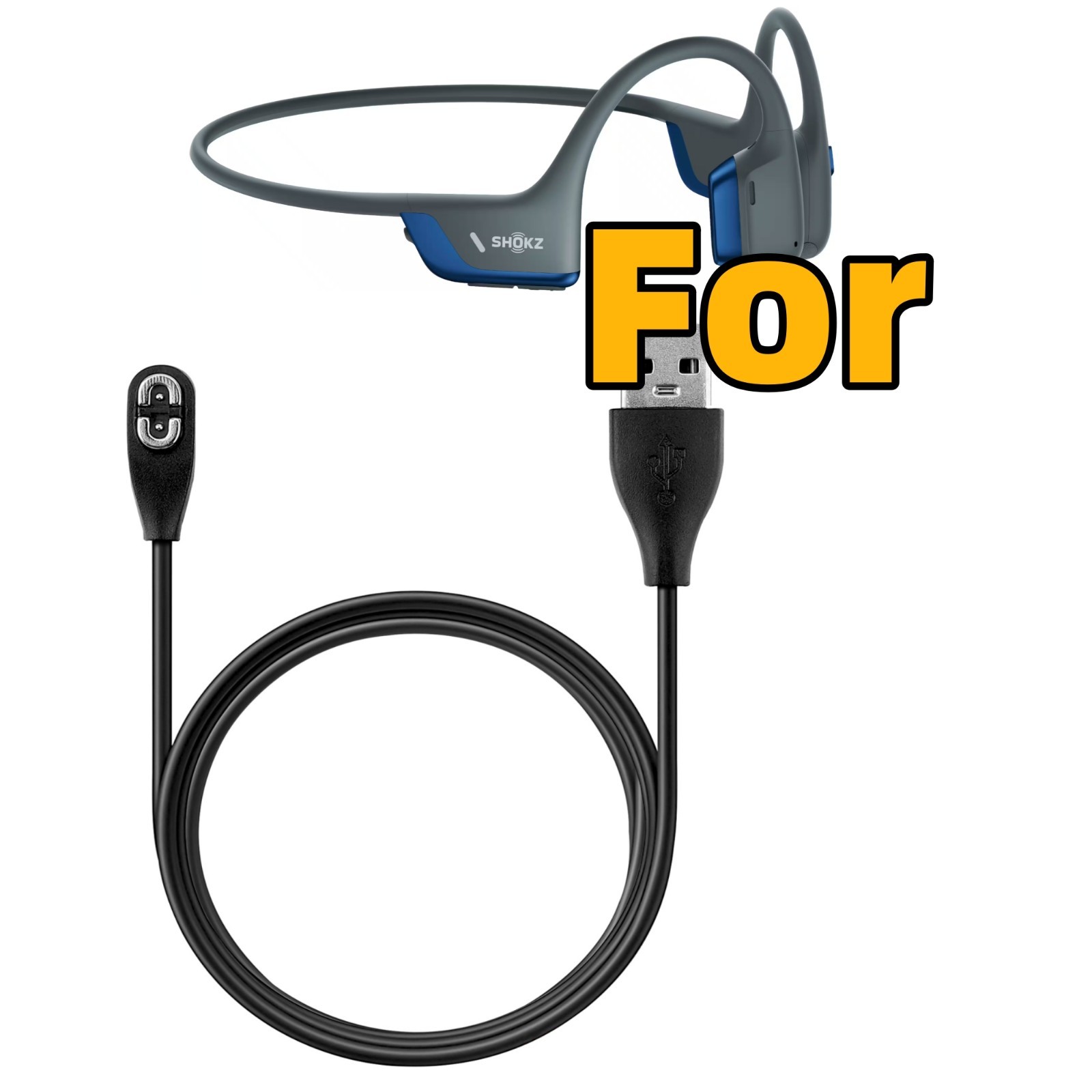 Charging Cable for Shokz Openrun/Openrun Pro&Aftershokz Headphones Aeropex AS800