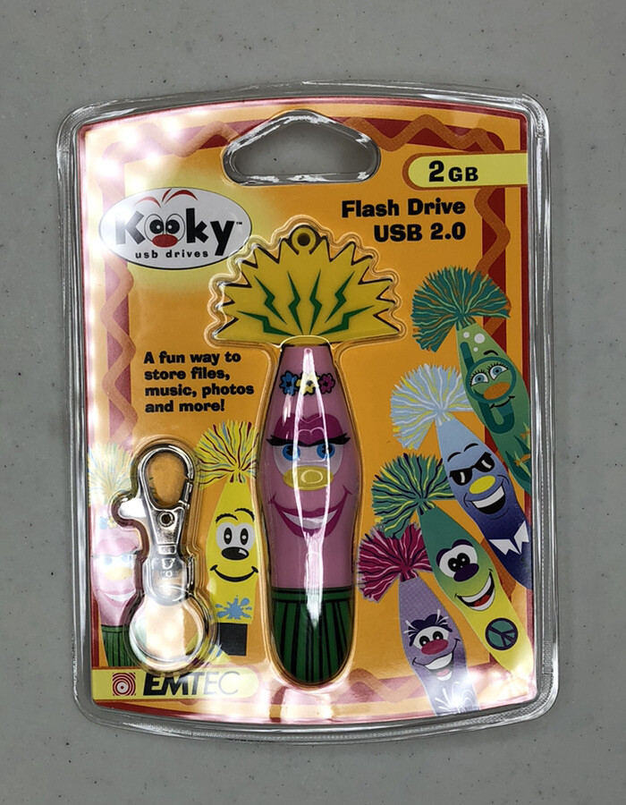 EMTEC KOOKY WAVE 2, USB 2.0 FLASH DRIVE 2 GB, New In Package - LuAnA #250