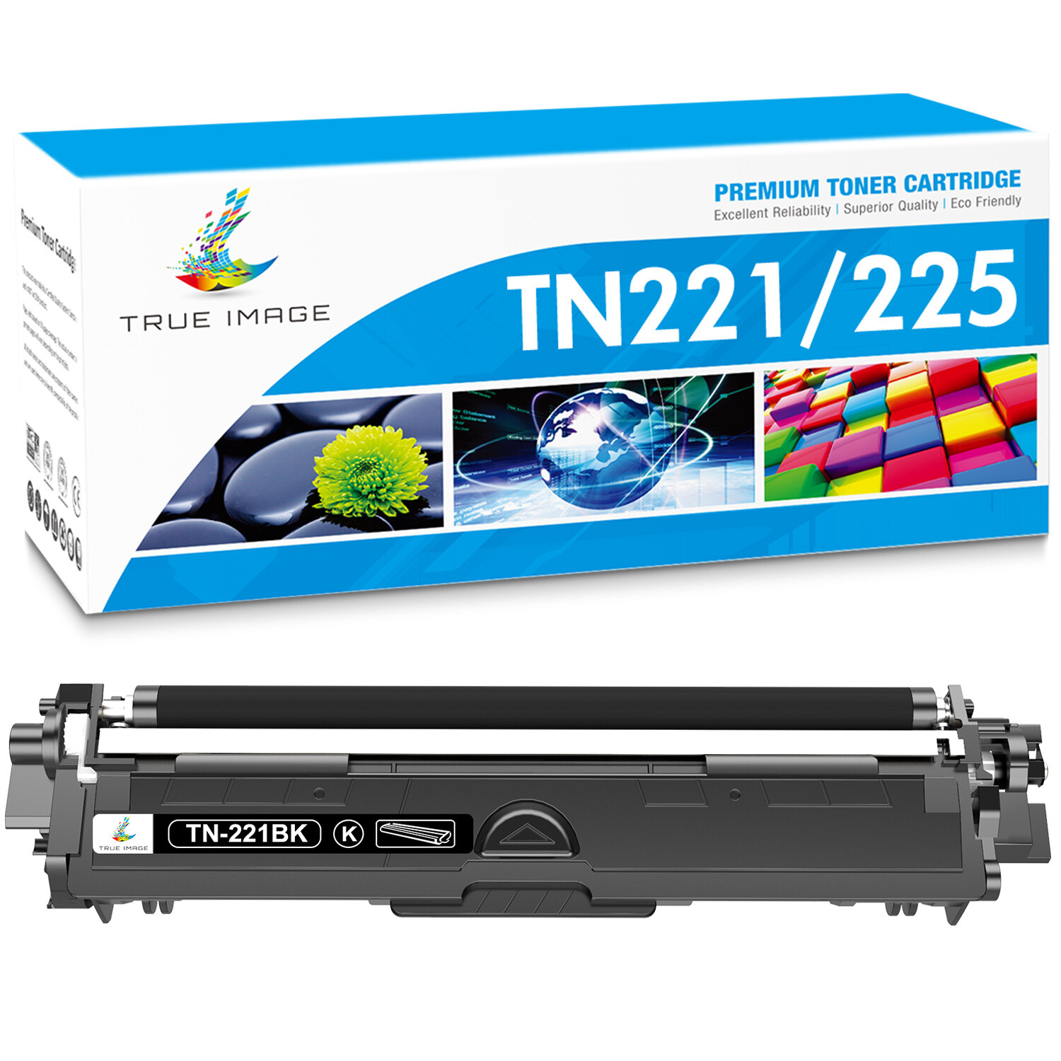 1-5PK TN221 Toner Compatible With Brother TN225 HL-3140CW HL-3170CDW MFC-9340CDW