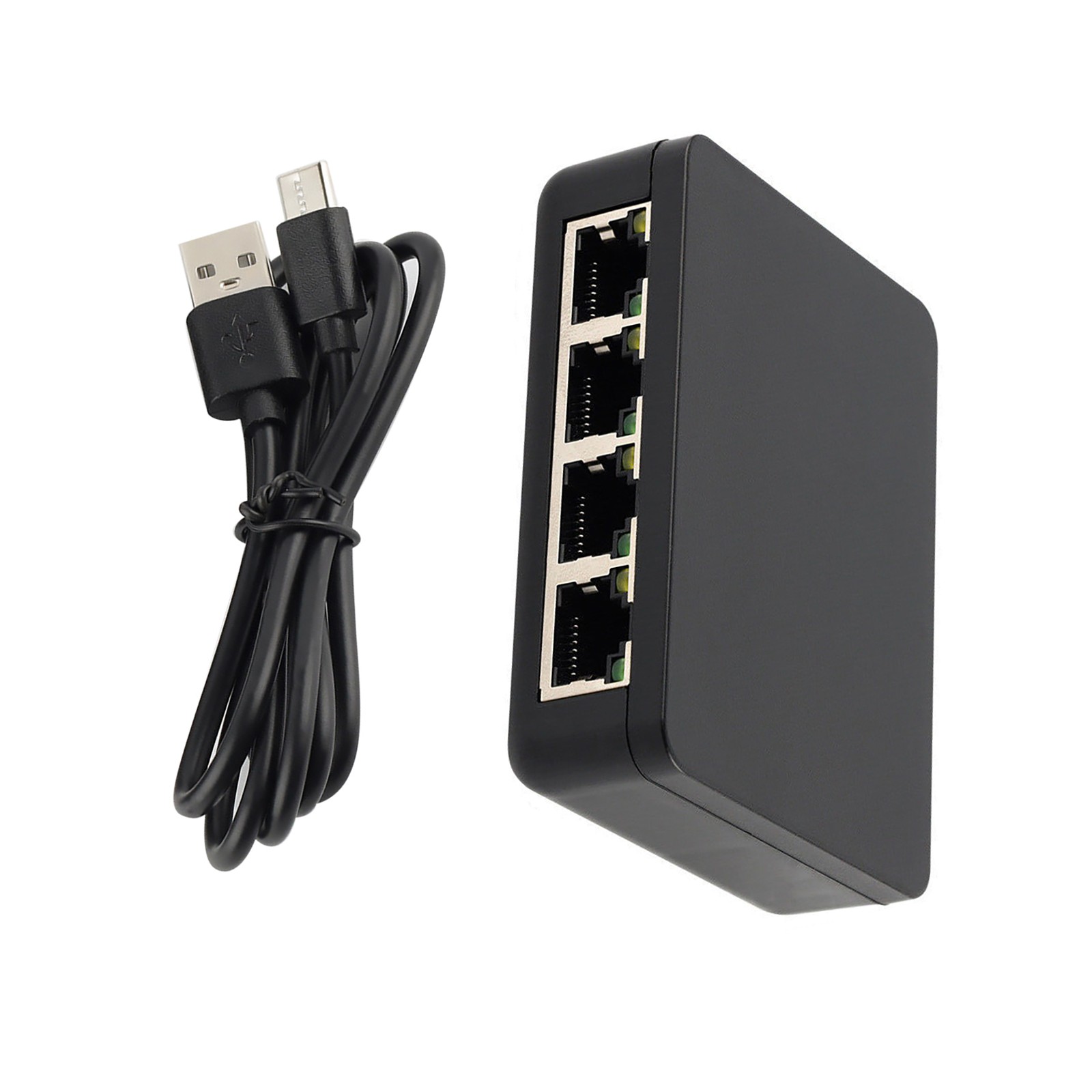 1/4 1000Mbps RJ45 LAN Ethernet Splitter Adapter Network Accessory For PC Laptop