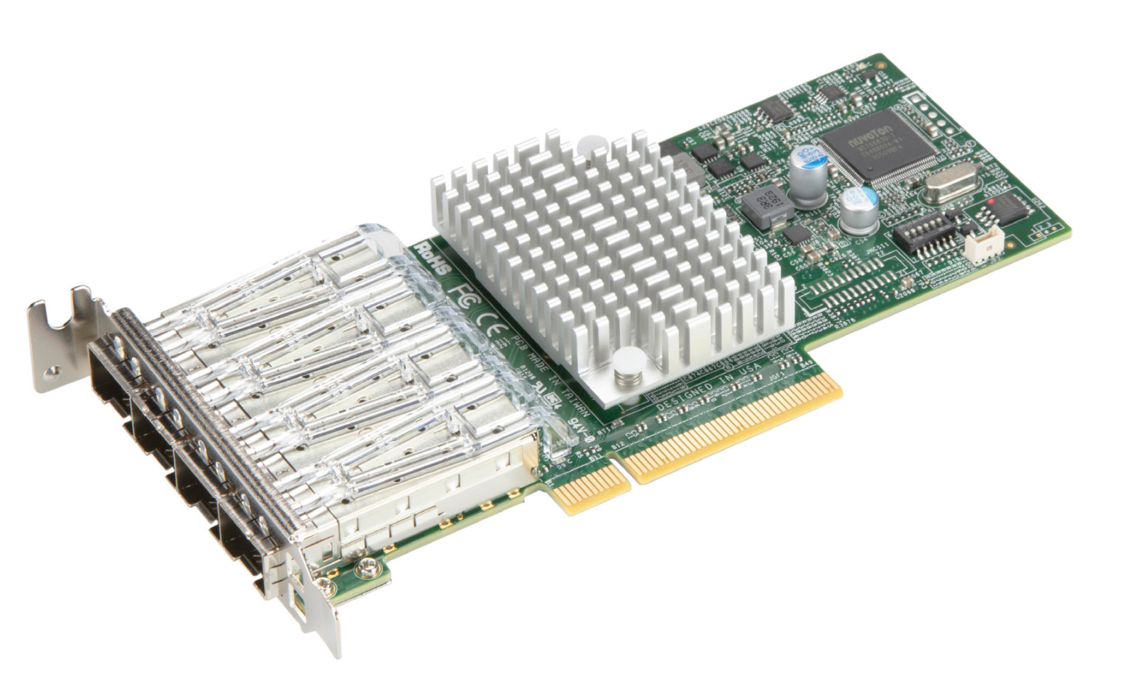 Supermicro AOC-STG-I4S Std LP 4-port 10G SFP+, Intel XL710