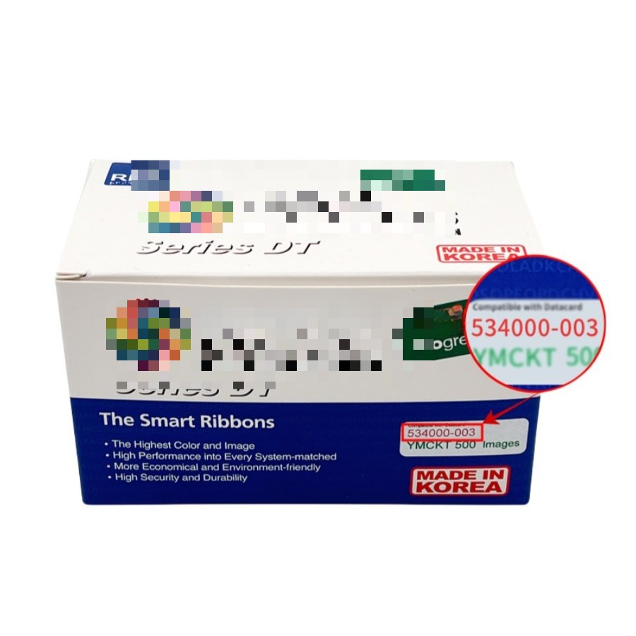 534000-003 Color Ribbon YMCKT 500 Images Fits For Datacard SP SD Series Printer