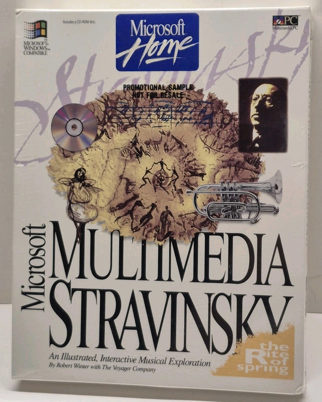 1993 Microsoft Home Multimedia Stravinsky Musical Exploration Sealed In Box