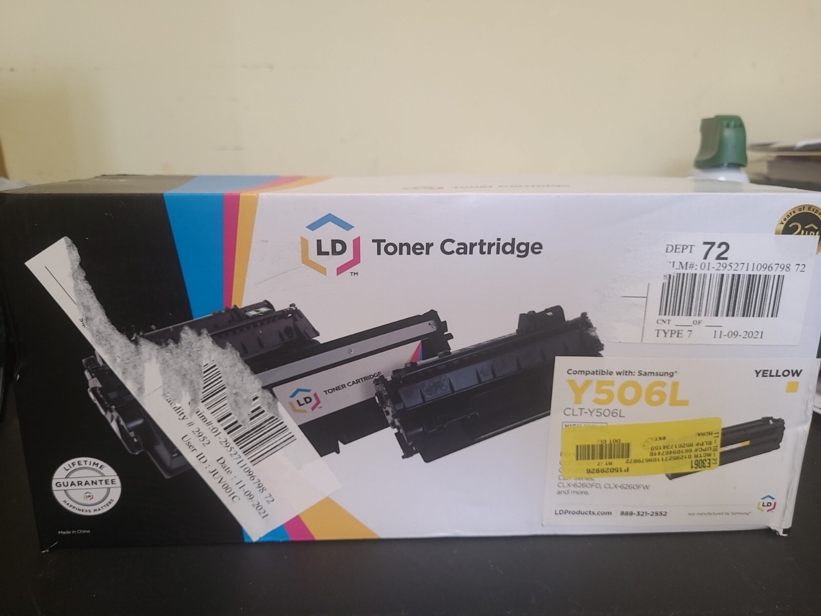 LD CLT-Y404S Y404S Yellow Laser Toner Cartridge for Samsung Printer