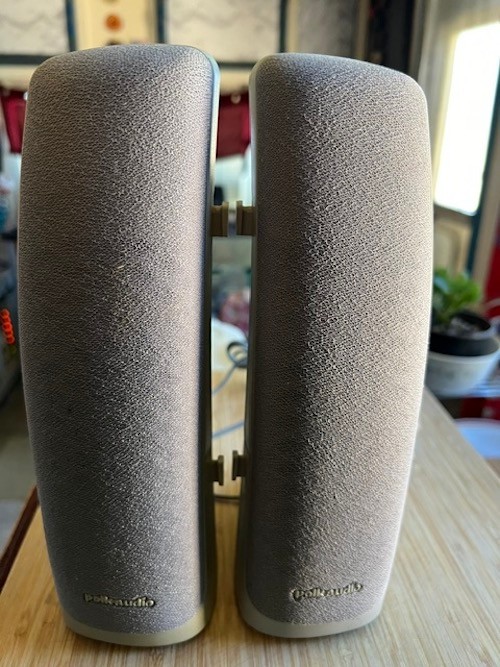 Vintage Polk Audio Computer Speakers N279, w Wiring. Works.