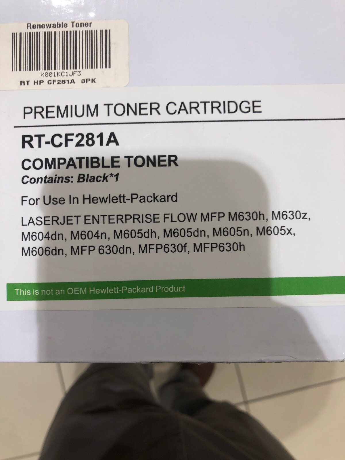 NEW Renewable Toner HP CF281A Compatible Toner Cartridge Black