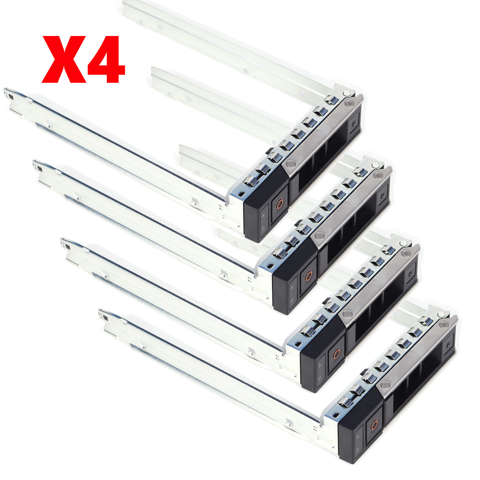 Lot of 4pcs 3.5" LFF SAS SATA HDD Hard Drive Tray Caddy For Dell POWEREDGE R740